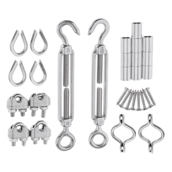 stainless steel 2pcs turnbuckle m5 wire cord cable clip m3 kit hardware 
stainless steel 2pcs turnbuckle m5 wire cord cable clip m3 kit hardware
