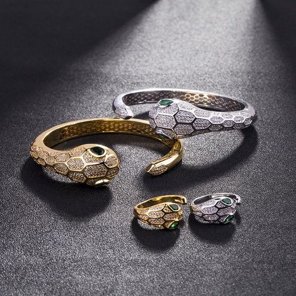 wedding brand jewelry for women 2019 new snake bracelets bangles 18k gold plated cz bangle bracelet, Black
wedding brand jewelry for women 2019 new snake bracelets bangles 18k gold plated cz bangle bracelet, Black