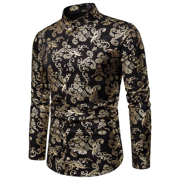 gold print men shirts fashion elegant long sleeve shirt gold stamping printing stand collar dress shirts mens camisa masculina, White;black
gold print men shirts fashion elegant long sleeve shirt gold stamping printing stand collar dress shirts mens camisa masculina, White;black