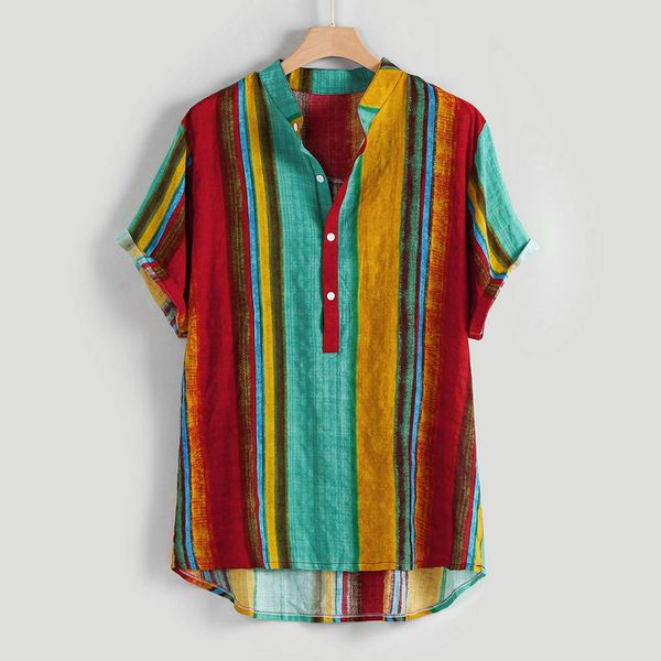 2019 new stylish men's breathable stripe summer short sleeve loose buttons casual shirt blouse camicia da uomo caldo, White;black
2019 new stylish men's breathable stripe summer short sleeve loose buttons casual shirt blouse camicia da uomo caldo, White;black