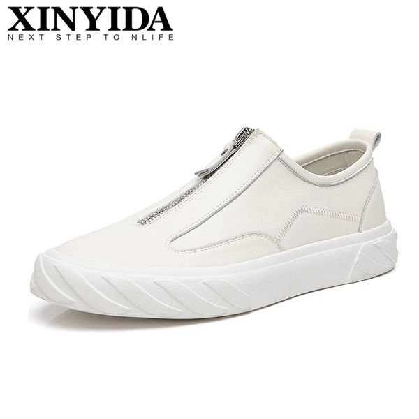 genuine leather men casual shoes slip on zip breathable casual skateboard shoes fashion men loafers sneakers size 38-43, Black
genuine leather men casual shoes slip on zip breathable casual skateboard shoes fashion men loafers sneakers size 38-43, Black