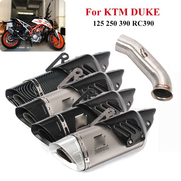 for duke 125 250 390 rc390 2017-2019 slip on motorcycle exhaust tips muffler pipe mid connect tube exhaust system
for duke 125 250 390 rc390 2017-2019 slip on motorcycle exhaust tips muffler pipe mid connect tube exhaust system