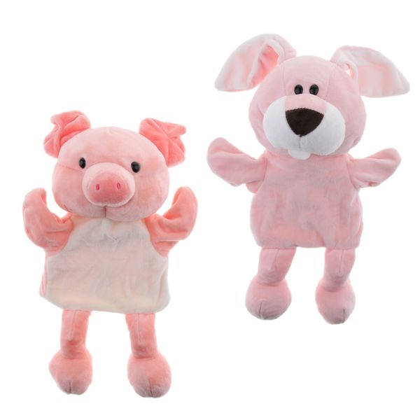 2pcs soft plush hand puppets animal toy for imaginative play, birthday party favor supplies - rabbit and pig
2pcs soft plush hand puppets animal toy for imaginative play, birthday party favor supplies - rabbit and pig