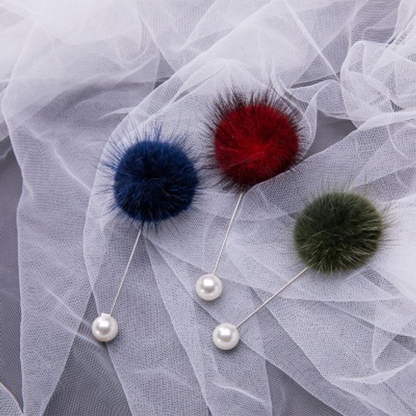 cute charm pearl brooch pins for women korean fur ball piercing lapel brooches collar sweater jewelry gift for women girls, Gray
cute charm pearl brooch pins for women korean fur ball piercing lapel brooches collar sweater jewelry gift for women girls, Gray