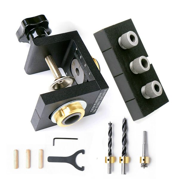 woodworking drilling guide dowel hole drilling guide jig drill locator kit carpentry positioner tools w/ step bits
woodworking drilling guide dowel hole drilling guide jig drill locator kit carpentry positioner tools w/ step bits