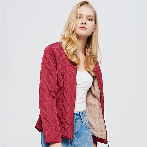 women's down & parkas winter fleece basic jacket long sleeve solid female coat 2021 stand collar zipper casual plus velvet lamb outerwe, Black
women's down & parkas winter fleece basic jacket long sleeve solid female coat 2021 stand collar zipper casual plus velvet lamb outerwe, Black