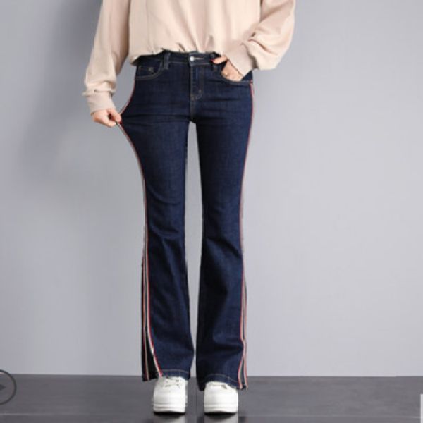 dark blue add velvet black jeans women show skinny trousers joker split falling loose flares
dark blue add velvet black jeans women show skinny trousers joker split falling loose flares