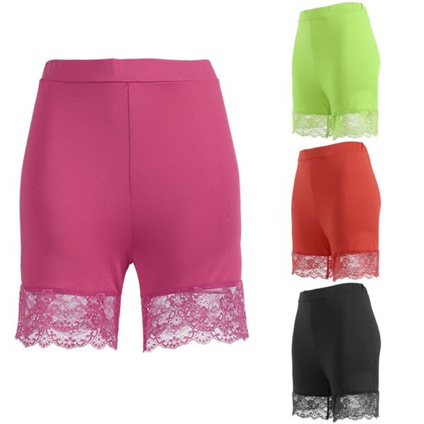 women safety short pants lady women elastic safety lace soft under shorts underwear skinny solid high waist summer ladies, Black;white
women safety short pants lady women elastic safety lace soft under shorts underwear skinny solid high waist summer ladies, Black;white