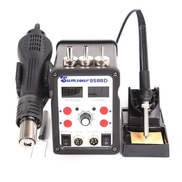 8586d smd bga rework soldering desoldering station 110v 220v digital 2 in 1 air blower heat gun solder iron welding repair
8586d smd bga rework soldering desoldering station 110v 220v digital 2 in 1 air blower heat gun solder iron welding repair