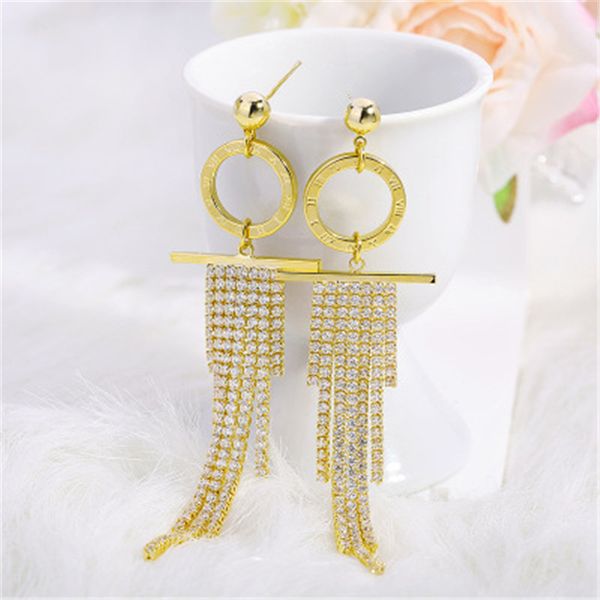 delicate gold shiny full rhinestone multi layer tassel drop earrings for women fairy party fashion earrings jewelry, Silver
delicate gold shiny full rhinestone multi layer tassel drop earrings for women fairy party fashion earrings jewelry, Silver