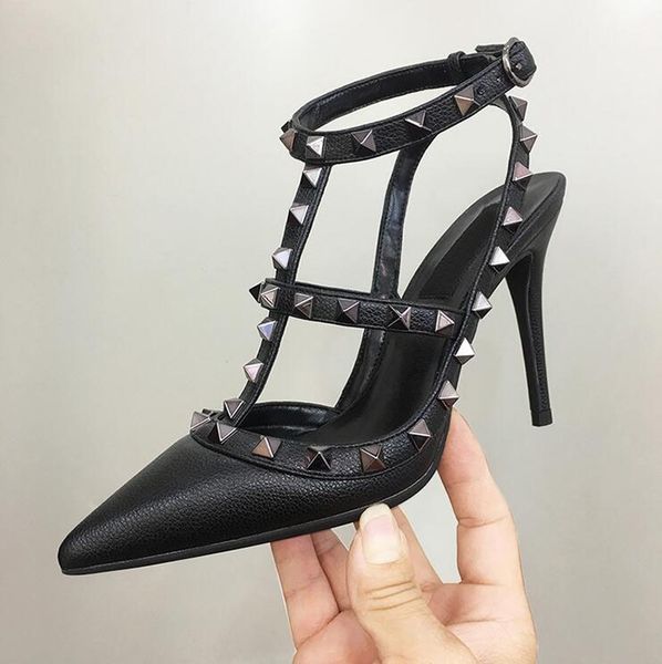 new black women platform pumps ladies point toe rivet high heels shoes fashion buckle studded stiletto sandals 34-43
new black women platform pumps ladies point toe rivet high heels shoes fashion buckle studded stiletto sandals 34-43