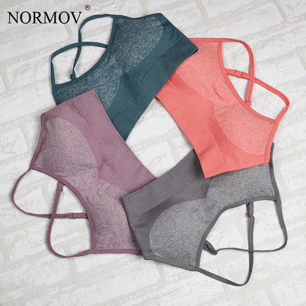 bras normov sports bra female fitness seamless backless gym solid color energy tanks activewear for women, Red;black
bras normov sports bra female fitness seamless backless gym solid color energy tanks activewear for women, Red;black