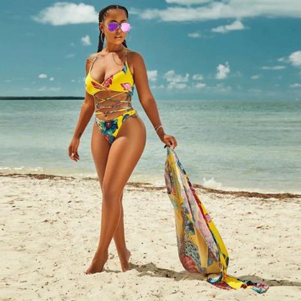 summer three pieces womens swimwear floral print beach bikini ladies fashion high waist clothes, White;black
summer three pieces womens swimwear floral print beach bikini ladies fashion high waist clothes, White;black