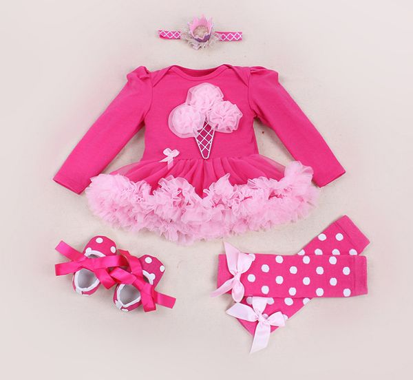 clothing sets baby girl 4pcs infant ice cream rompers dresses+shoes+headband+leg warmer costumes for kid party birthday gift, White
clothing sets baby girl 4pcs infant ice cream rompers dresses+shoes+headband+leg warmer costumes for kid party birthday gift, White