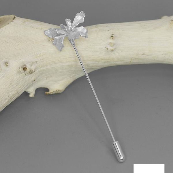 inature 925 sterling silver french iris flower brooch pin for women fashion jewelry accessories, Gray
inature 925 sterling silver french iris flower brooch pin for women fashion jewelry accessories, Gray