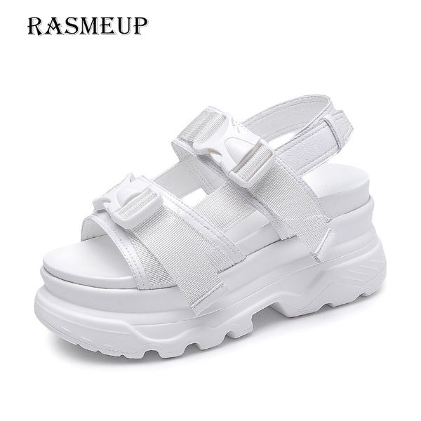 rasmeup platform women's sandals 2019 fashion summer leather buckle women thick soled beach sandal casual chunky woman shoes, Black
rasmeup platform women's sandals 2019 fashion summer leather buckle women thick soled beach sandal casual chunky woman shoes, Black
