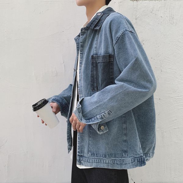 men's fur & faux denim jacket male 2021 pocket wide plus velvet loose tooling, Black
men's fur & faux denim jacket male 2021 pocket wide plus velvet loose tooling, Black
