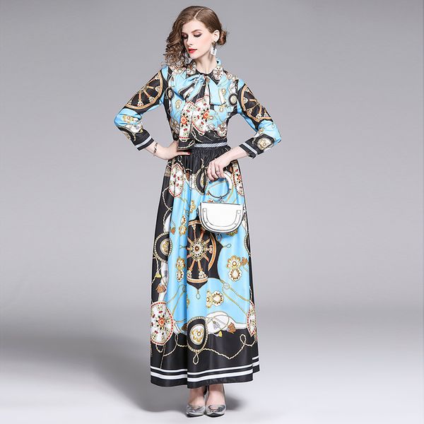 quality elegant print runway dresses plus size women spring autumn winter luxury fashion long sleeve party prom ladies long bow shirt dress, Black;gray
quality elegant print runway dresses plus size women spring autumn winter luxury fashion long sleeve party prom ladies long bow shirt dress, Black;gray