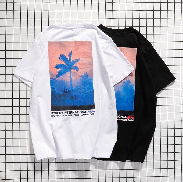 stussys italian designer men tshirt business luxury splice tshirts brand fashion quality wild t-shirt classic boutique trend loose t-shirts, White;black 
stussys italian designer men tshirt business luxury splice tshirts brand fashion quality wild t-shirt classic boutique trend loose t-shirts, White;black