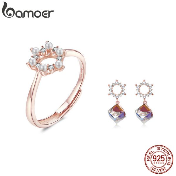 bamoer pearl and crystal ring and earrings for women jewelry sets rose gold color sterling silver 925 fashion jewelry zhs125
bamoer pearl and crystal ring and earrings for women jewelry sets rose gold color sterling silver 925 fashion jewelry zhs125