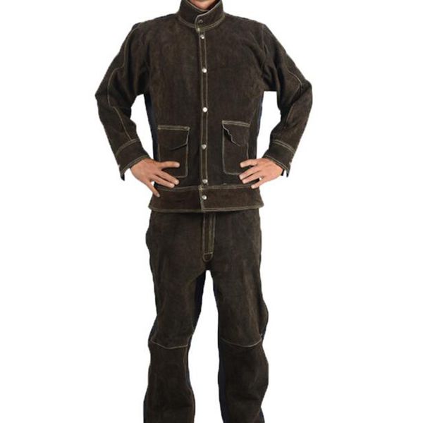 welding safety clothing flame retardant cowhide leather welder protective clothing anti-scalding welder overalls workplace clothes, brown
welding safety clothing flame retardant cowhide leather welder protective clothing anti-scalding welder overalls workplace clothes, brown