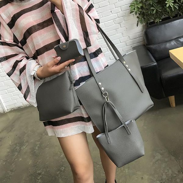 4шт женщины шаблон кожаный наплечная сумка + crossbody сумка + сумка+кошелек дамы четыре части наплечная сумка тотализатор клатч bolsa malas
4шт женщины шаблон кожаный наплечная сумка + crossbody сумка + сумка+кошелек дамы четыре части наплечная сумка тотализатор клатч bolsa malas