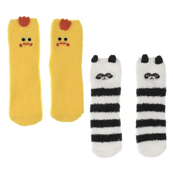 2pairs womens cute coral fleece xmas thicken warm fluffy winter floor socks, Black;white
2pairs womens cute coral fleece xmas thicken warm fluffy winter floor socks, Black;white