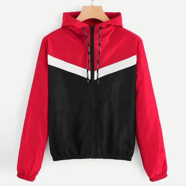 outdoor running jacket women long sleeve color patchwork thin hooded zipper casual sport coat jacket autumn female clothes, Black;red
outdoor running jacket women long sleeve color patchwork thin hooded zipper casual sport coat jacket autumn female clothes, Black;red