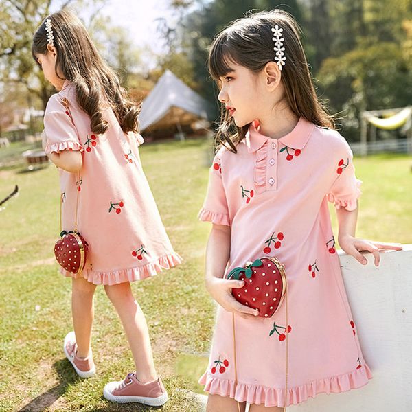 summer children's embroidery green pink cherry ruffles dress for kids girls school princess dresses vestidos clothes new 2020, Red;yellow
summer children's embroidery green pink cherry ruffles dress for kids girls school princess dresses vestidos clothes new 2020, Red;yellow
