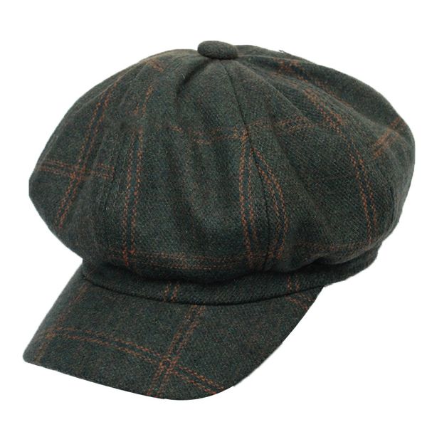 vintage style women's newsboy cap 8 panel plaid beret hat autumn winter dark green black grey, Blue;gray
vintage style women's newsboy cap 8 panel plaid beret hat autumn winter dark green black grey, Blue;gray