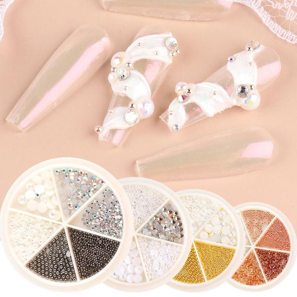 nail art decorations 1 wheel rhinestones for nails metal 3d crystal beads caviar ab diy pearl glass jewelry accessories be1780, Silver;gold
nail art decorations 1 wheel rhinestones for nails metal 3d crystal beads caviar ab diy pearl glass jewelry accessories be1780, Silver;gold