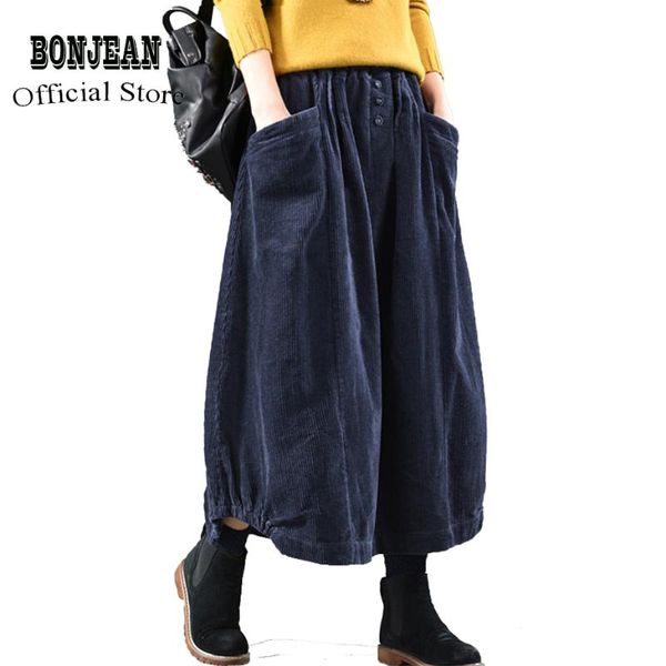 women corduroy skirt retro vintage fashion thick for autumn winter long loose elastic waist skirt buttons oversized az15192317, Black
women corduroy skirt retro vintage fashion thick for autumn winter long loose elastic waist skirt buttons oversized az15192317, Black