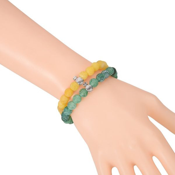 pineapple stone bracelet charm couple friend 8mm beaded bracelet for men and women, Black
pineapple stone bracelet charm couple friend 8mm beaded bracelet for men and women, Black