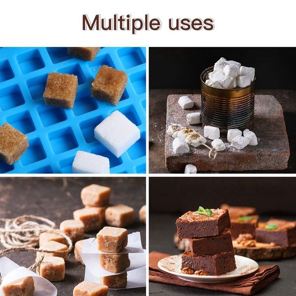 2 pc 126-cavity square silicone mold mini candy molds ice cube tray with silicone dropper clip (blue
2 pc 126-cavity square silicone mold mini candy molds ice cube tray with silicone dropper clip (blue