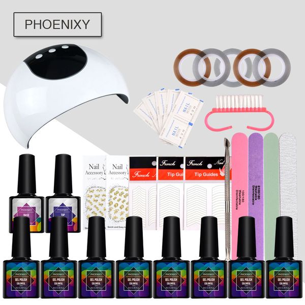 set for manicure nail kit set gel varnish 8 color uv gel polish 24w led lamp varnish nail polish led uv machine
set for manicure nail kit set gel varnish 8 color uv gel polish 24w led lamp varnish nail polish led uv machine