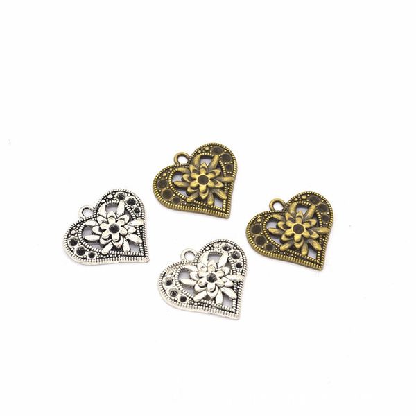 bulk 200pcs/lot flower heart charm pendant,good for diy bracelet, jewlery making, antique silver & bronze colors, Bronze;silver
bulk 200pcs/lot flower heart charm pendant,good for diy bracelet, jewlery making, antique silver & bronze colors, Bronze;silver