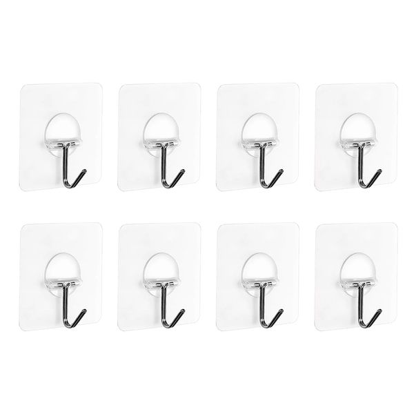 8pcs kitchen anti-skid seamless hanger stainless steel hook practical adhesive transparent home suction wall oilproof reusable
8pcs kitchen anti-skid seamless hanger stainless steel hook practical adhesive transparent home suction wall oilproof reusable