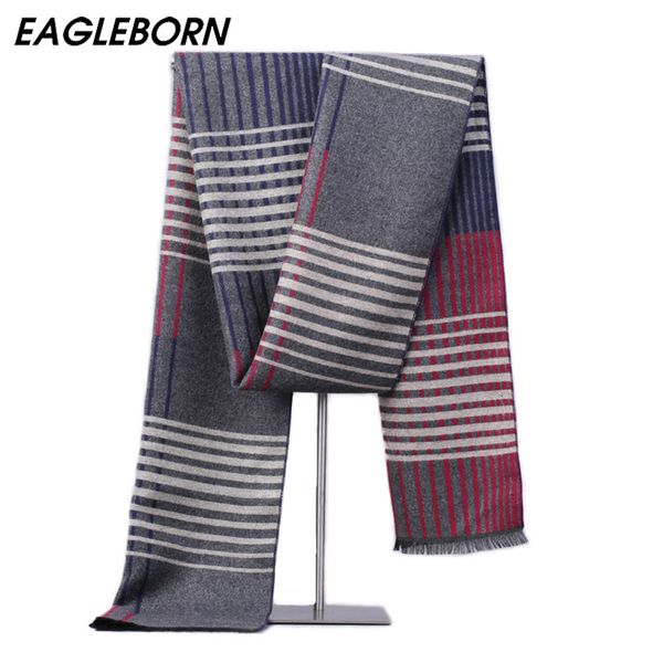 eagleborn brand design fashion men scarf 2017 winter male scarves man scarf extra long wraps 180*30cm, Blue;gray
eagleborn brand design fashion men scarf 2017 winter male scarves man scarf extra long wraps 180*30cm, Blue;gray