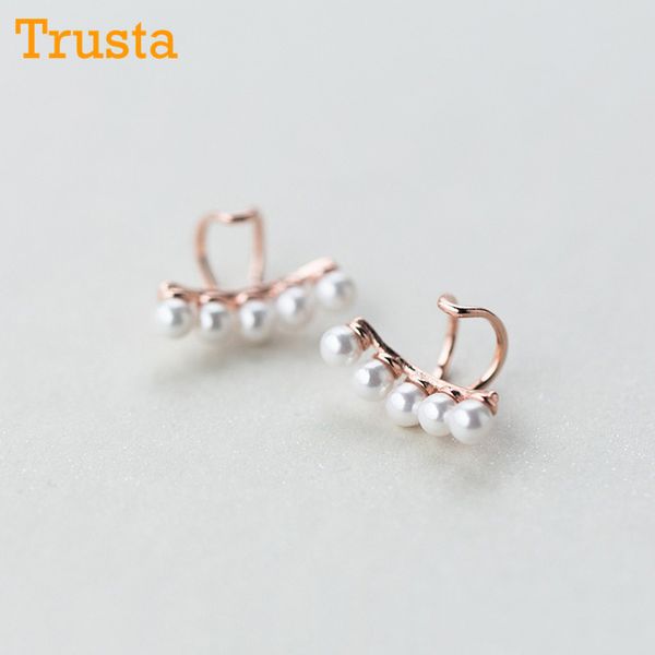 trusta 100% 925 sterling silver shell pearls ear cuff clip on earrings for women fashion girl without piercing earings ds474
trusta 100% 925 sterling silver shell pearls ear cuff clip on earrings for women fashion girl without piercing earings ds474