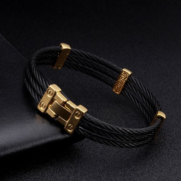 unique male braided stainless steel men women cuff bracelets bangles punk black chain charm bangles trendy male jewelry, White
unique male braided stainless steel men women cuff bracelets bangles punk black chain charm bangles trendy male jewelry, White