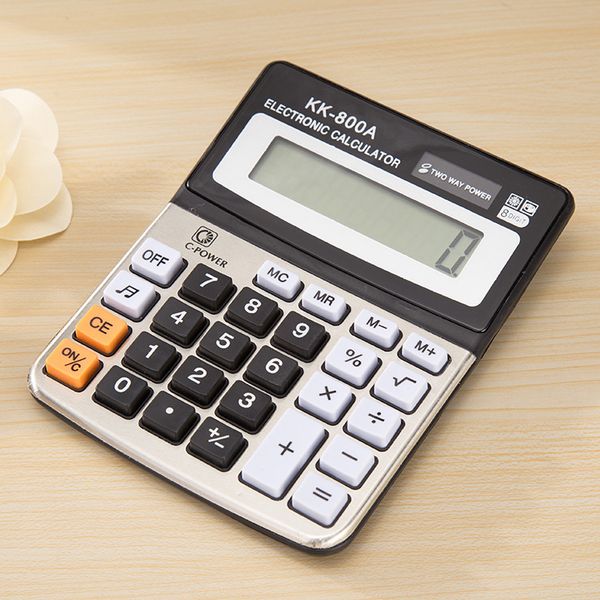 solar battery basic calculator, solar battery dual power office calculator, with large lcd display