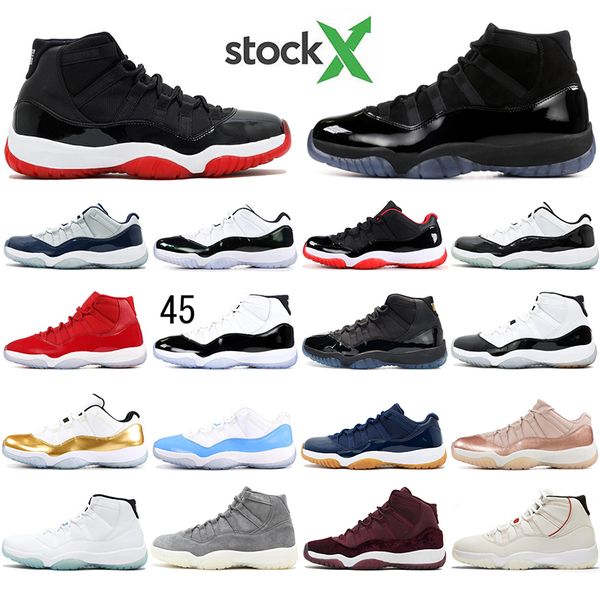 with socks bred 11 11s men women jumpman basketball shoes concord 45 white metallic silver platinum tint space sport sneakers trainers, White;red
with socks bred 11 11s men women jumpman basketball shoes concord 45 white metallic silver platinum tint space sport sneakers trainers, White;red