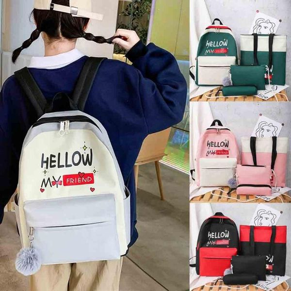 4pc women new backpack fashion shoulder bag student bag new pencil case handbag women multi pocket travel backpacks#g20
4pc women new backpack fashion shoulder bag student bag new pencil case handbag women multi pocket travel backpacks#g20