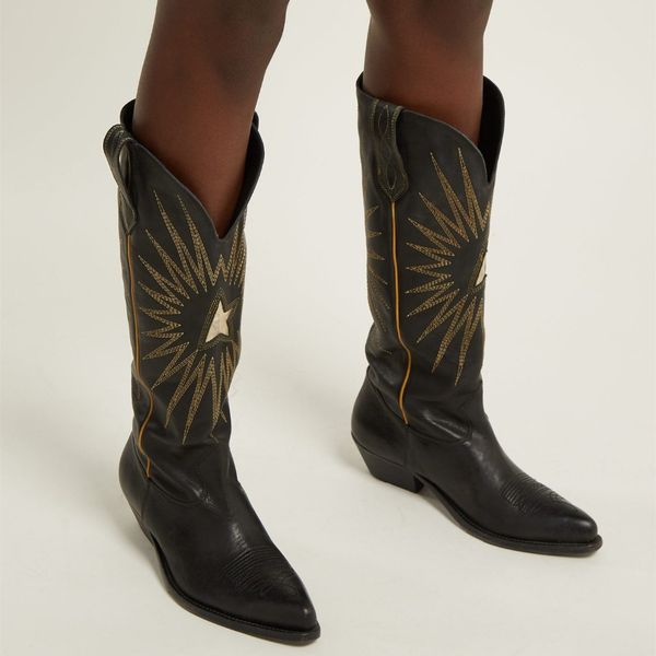 embroidery cowboy boots fashion point toe ladies square toe autumn boots women knee high med heel slip on, Black
embroidery cowboy boots fashion point toe ladies square toe autumn boots women knee high med heel slip on, Black