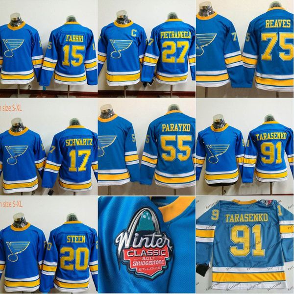 Youth 2017 Winter Classic St. Louis Blues 55 Colton Parayko 91 Vladimir Tarasenko 15 Robby Fabbri Custom Stiched Cheap Hockey Jerseys
Youth 2017 Winter Classic St. Louis Blues 55 Colton Parayko 91 Vladimir Tarasenko 15 Robby Fabbri Custom Stiched Cheap Hockey Jerseys