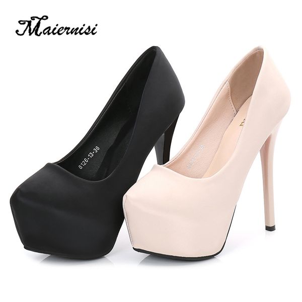 maiernisi ladies ultra high heel evening pump women new fashion pointed toe party pu leather high heel shoes for ladies, Black
maiernisi ladies ultra high heel evening pump women new fashion pointed toe party pu leather high heel shoes for ladies, Black
