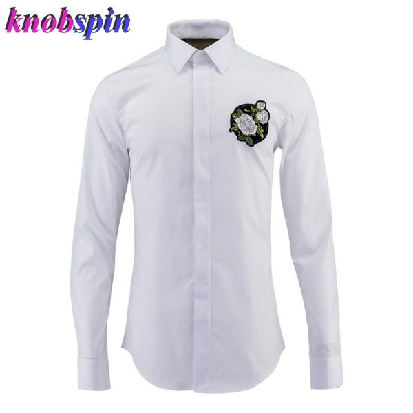 elegant embroidery business male dress shirt 2019 80% cotton long sleeve slim casual mens shirts solid plus size 4xl 48 camisas, White;black
elegant embroidery business male dress shirt 2019 80% cotton long sleeve slim casual mens shirts solid plus size 4xl 48 camisas, White;black
