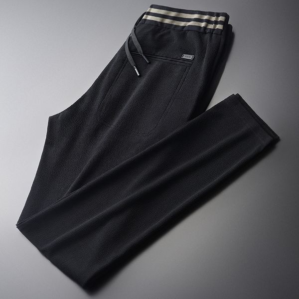 men's pants rib mens luxury black elastic waist drawstring casual sport male plus size 4xl slim fit trousers
men's pants rib mens luxury black elastic waist drawstring casual sport male plus size 4xl slim fit trousers