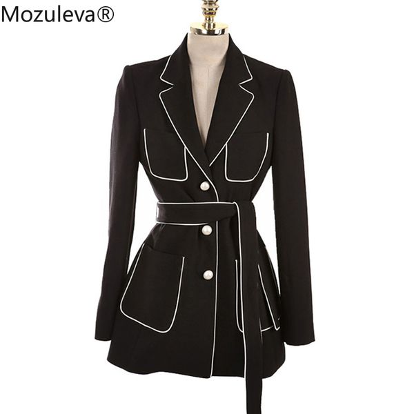 mozuleva 2018 new beading lace up office lady blazer jacket fashion notched work suit elegant single breasted blazers feminino, White;black
mozuleva 2018 new beading lace up office lady blazer jacket fashion notched work suit elegant single breasted blazers feminino, White;black