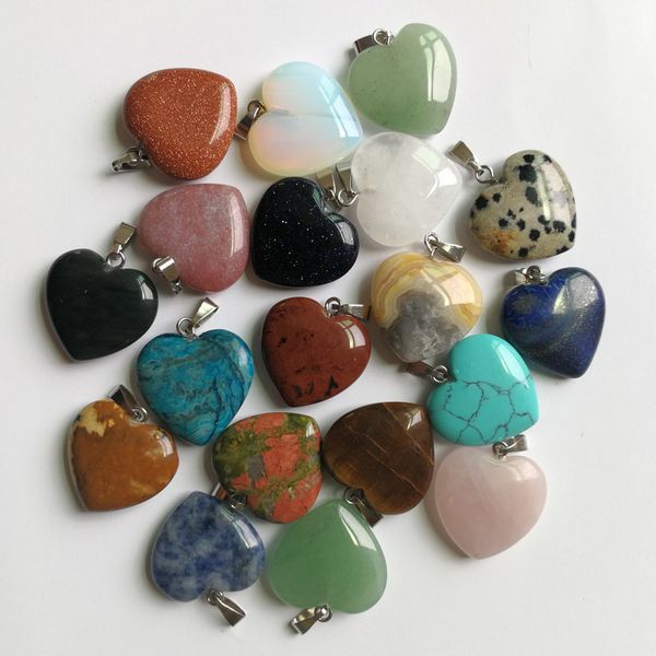fashion jewelry natural stone heart pendants mixed for jewelry making charms necklace accessories 12pcs/lot ing, Silver
fashion jewelry natural stone heart pendants mixed for jewelry making charms necklace accessories 12pcs/lot ing, Silver